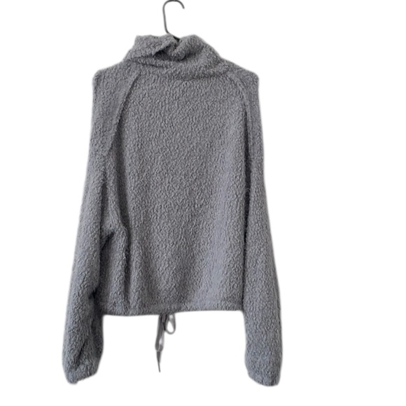 Free People Heatin Up Bubble Pullover Gray Soft Knit Sweater Medium - Picture 7 of 8